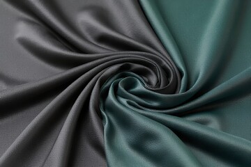 Obraz premium Elegant smooth fabric swirl with color gradients for background texture use