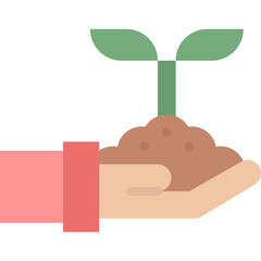 Hand Holding Soil With A Sprout Growing Out Of It Showing New Life And Spring Season Concept With Green Leaves And Brown Earth