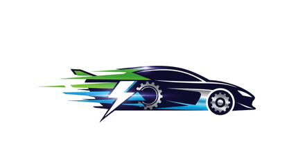 Professional AI EPS vector logo. Isolated on darkwhite background. Essential for commercial use, scalable branding, and sustainable automotive initiatives.