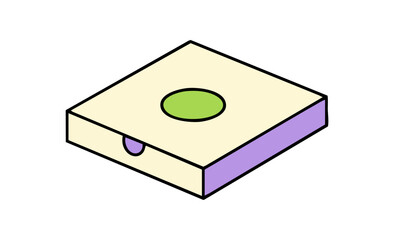 Simple Cardboard Box Icon for Shipping Storage and Packaging Needs