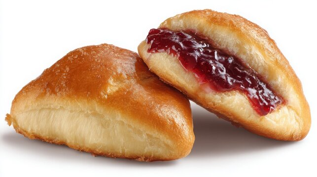 delicious russian pryanik with berry jam filling