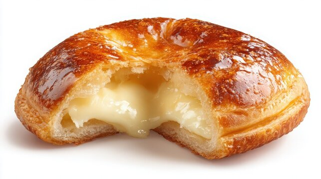 portuguese queijada with cheese filling