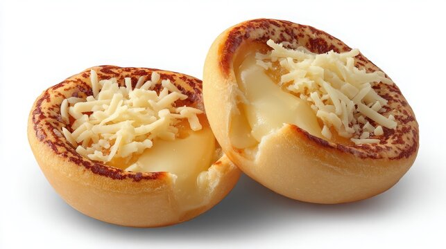 portuguese queijada with cheese filling