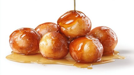 delicious greek loukoumades with honey syrup
