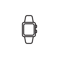 Minimalist Outline Smartwatch Device Technology Accessory Wearable Elegant Style Icon