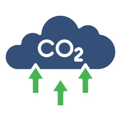 CO2 mixed color icon
