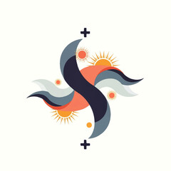 Fototapeta premium vector illustration of an abstract nature