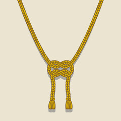 紐 黄色 シャドウ