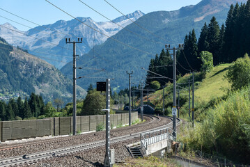 railway in the mountains