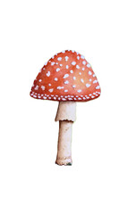 Watercolor toadstool, red and white spotted mushroom