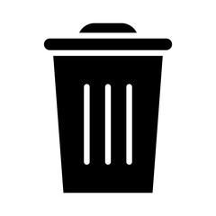 Rubbish Bin Glyph Icon