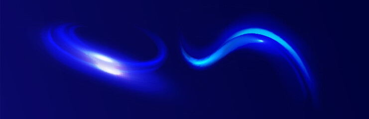 Light trail wave, fire path trace line, car lights, optic fiber and incandescence curve twirl. High speed road in night time abstraction. Sport car is made of polygons, lines and connected dots.