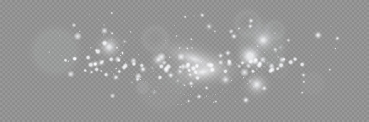 light effect. Vector illustration. Christmas flash. dust.