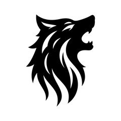 wolf head silhouette