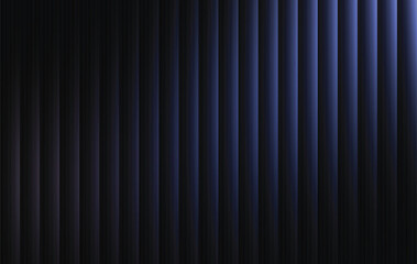 Obraz premium Dark navy blue vertical stripe background, elegant metallic texture with soft light gradients, luxury abstract pattern for corporate presentation