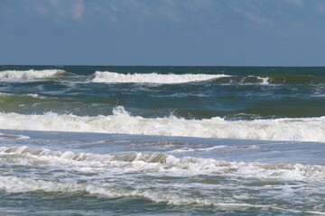 Beautiful ocean view on Atlantic coast of North Florida