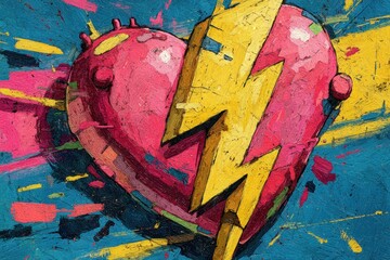 Vibrant Heart with Lightning Bolt Graphic Design

Category Graphic Resources