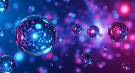 Infinite parallel worlds encapsulated within cosmic spheres, an abstract representation of the multiverse theory and alternate realities