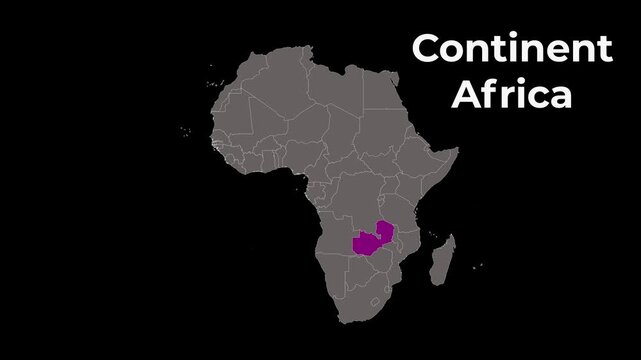 Zambia Map Animation