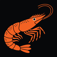 shrimp vector illustration