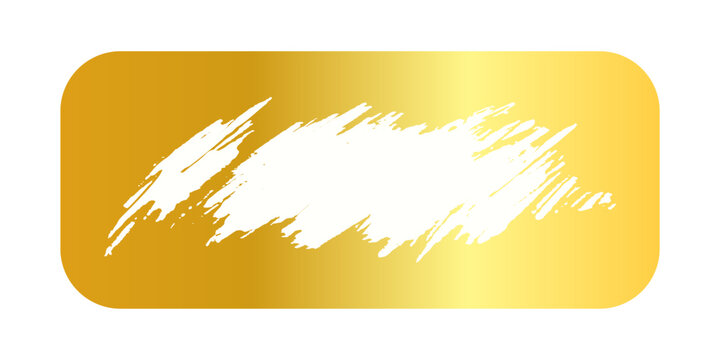 Golden scratch card surface with scraped texture. Shiny metallic scratchcard, lotto winner, money prize or sale coupon template isolated on white background. Vector Modern