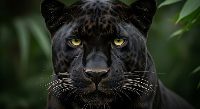 Black Panther Jungle Portrait.