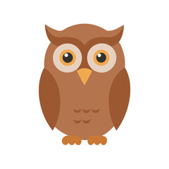 My Simple flat 2D icon owl isolated on transparent background, vector, flat design, animation design, vector, flat design, animation design, simple flat 2D icon, minimalist design See Less
