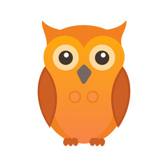 My Simple flat 2D icon owl isolated on transparent background, vector, flat design, animation design, vector, flat design, animation design, simple flat 2D icon, minimalist design See Less