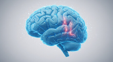 Educational infographic showing stages of Alzheimer’s disease and brain shrinkage concept