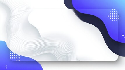 Smooth flowing curves, abstract shapes, white, blue, and purple