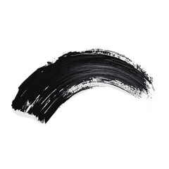 Curved black stroke brush art brush stroke vector