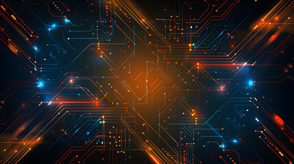 Fototapeta premium Abstract circuit board design