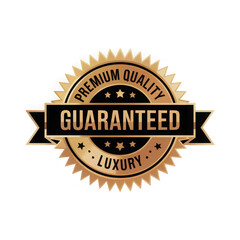 Obraz premium Premium quality guaranteed luxury badge isolated on white background