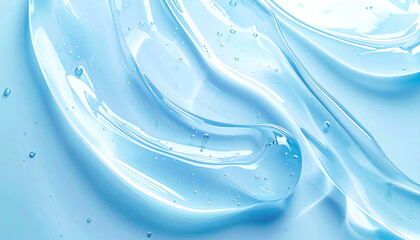 Clear Aqua Gel　Macro Texture of Cosmetic Serum Waves