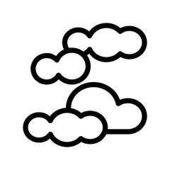 Cloudy icon design template SVG