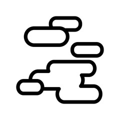 Cloudy icon design template SVG