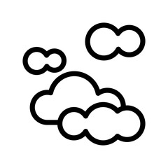 Cloudy icon design template SVG