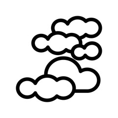 Cloudy icon design template SVG