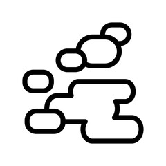 Cloudy icon design template SVG