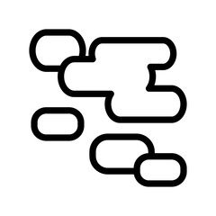 Cloudy icon design template SVG