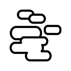 Cloudy icon design template SVG