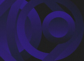 Vibrant Irregular Geometric Abstract blue line gradient color central with noise design on black background