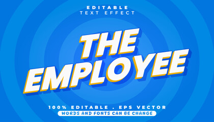 Bold and dynamic 3D text style inspired by retro cartoons, featuring a yellow shadow on a blue radial background