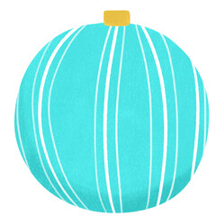 Biue Christmas tree ornaments transparent background.