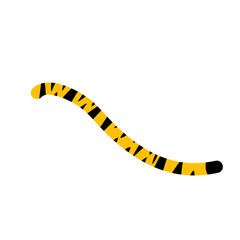 Naklejka premium Tiger tail vector
