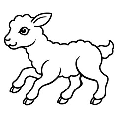 vector illustration of a sheep