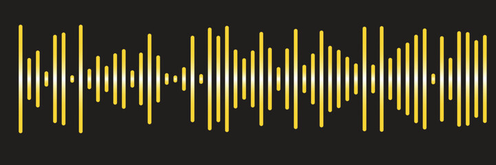 Podcast Sound Wave Vector Set ? Audio Waveform Line Icons for Music, Voice, and Broadcast Design color..eps