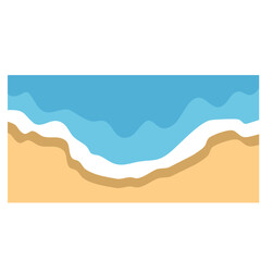 Beach land the end of sea