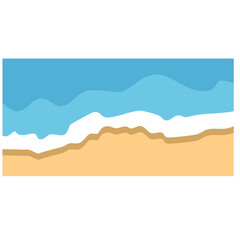 Beach land the end of sea