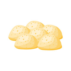 Cheese bread vector